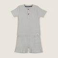 Turtledove London Sky Textured T-Shirt & Shorts Set