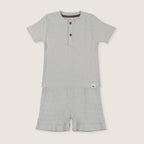 Turtledove London Sky Textured T-Shirt & Shorts Set