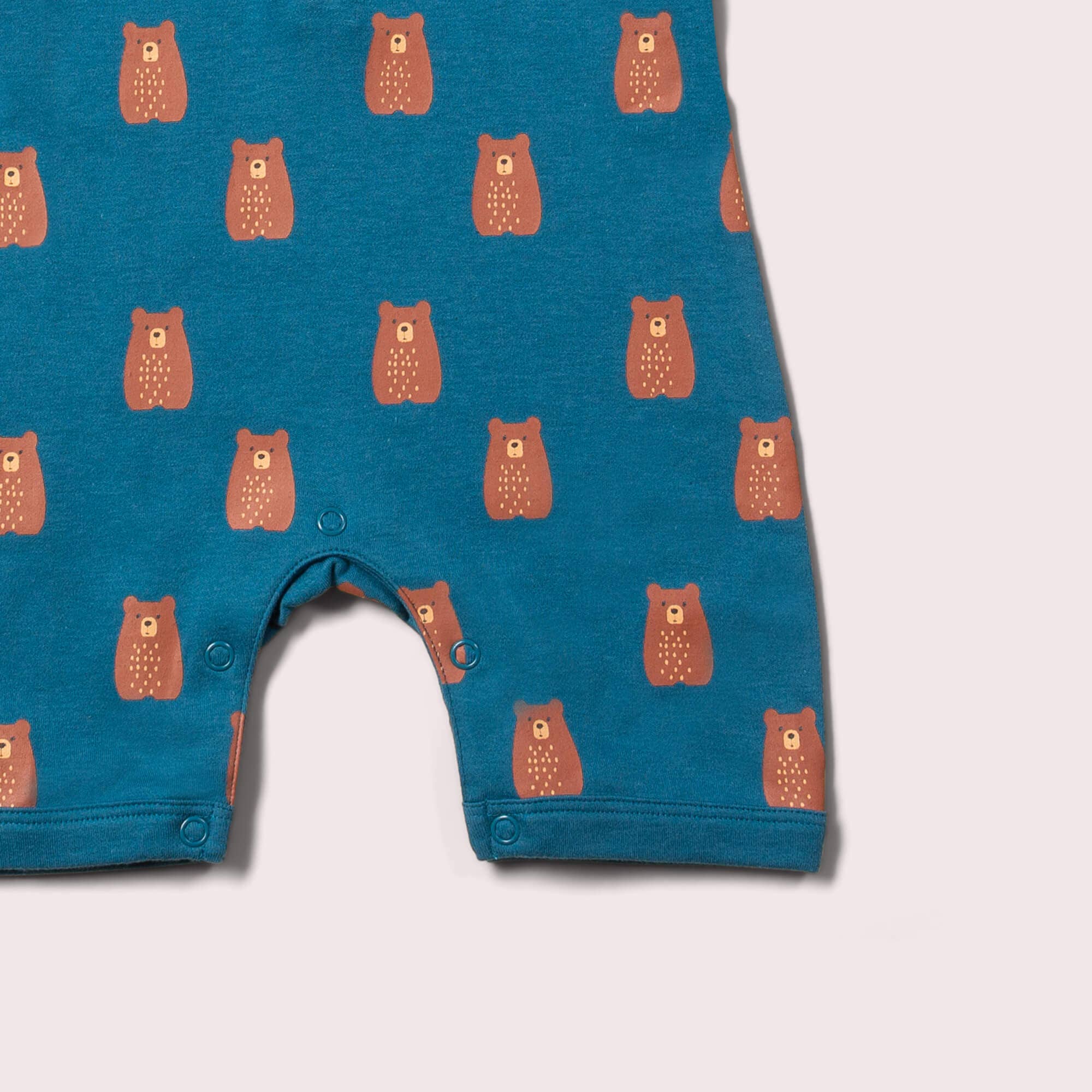 Little Green Radicals Teddy Bears Organic Romper