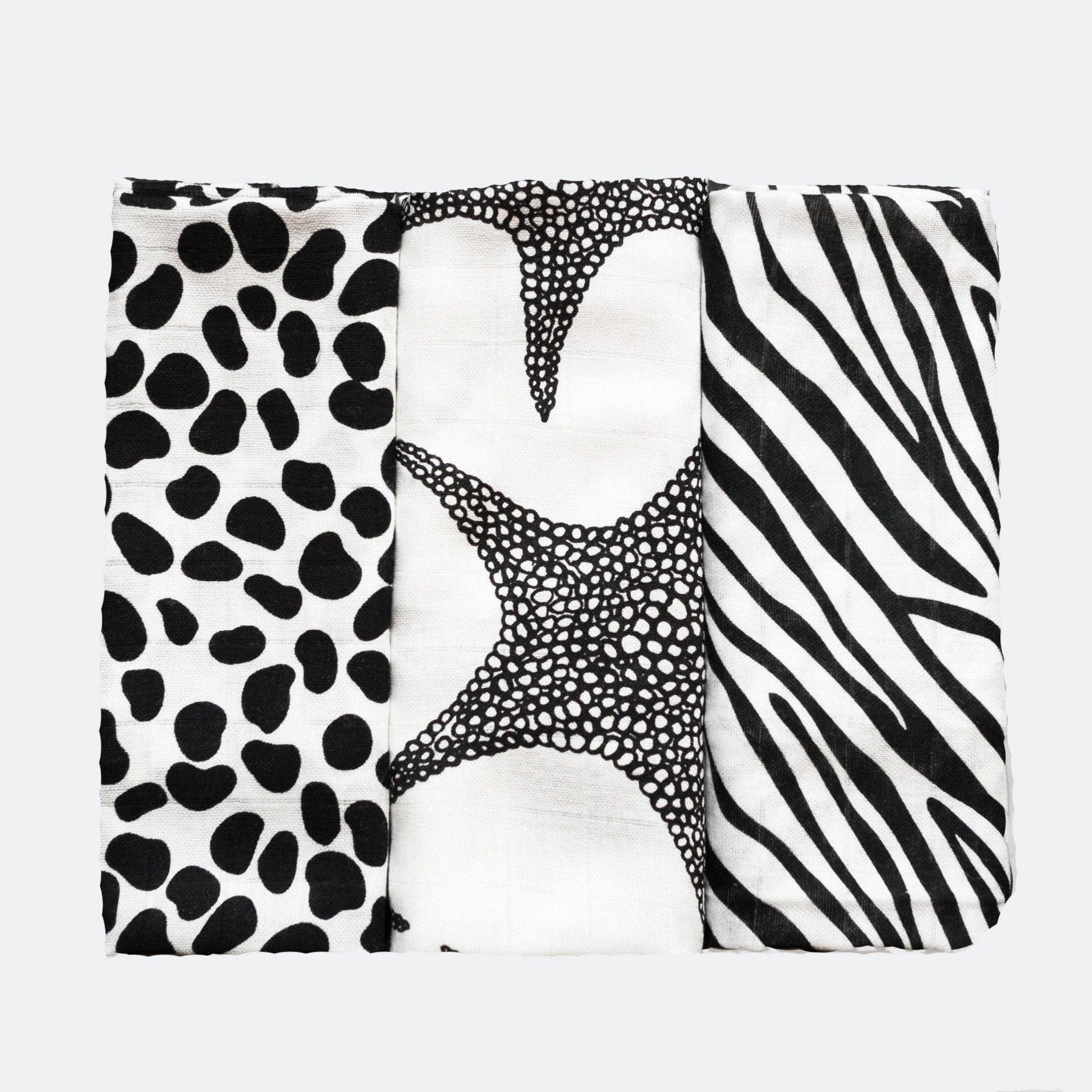 ETTA LOVES ANIMAL PRINT MUSLIN 3-PACK