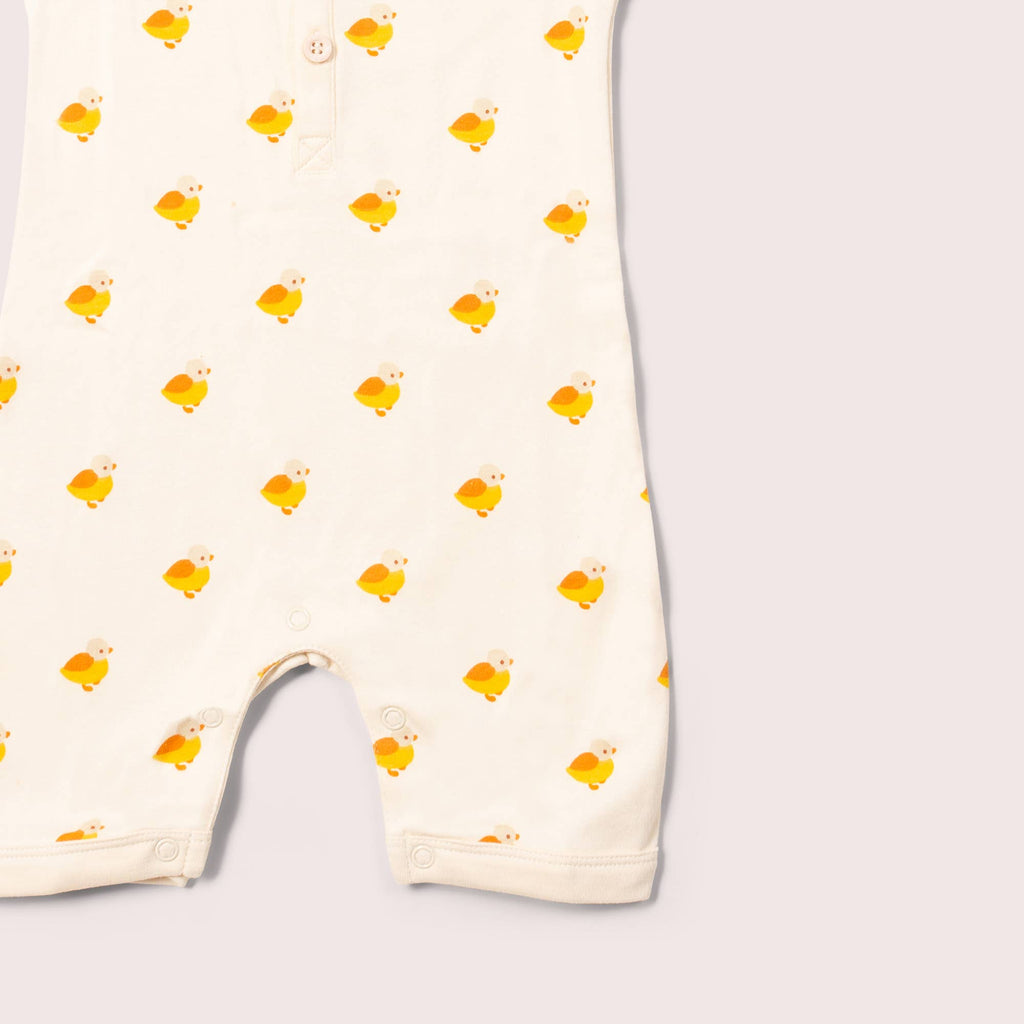 Little Green Radicals Little Ducks Organic Romper