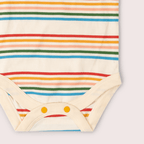 Little Green Radicals Vintage Rainbows Organic Baby Bodysuit 2 Pack