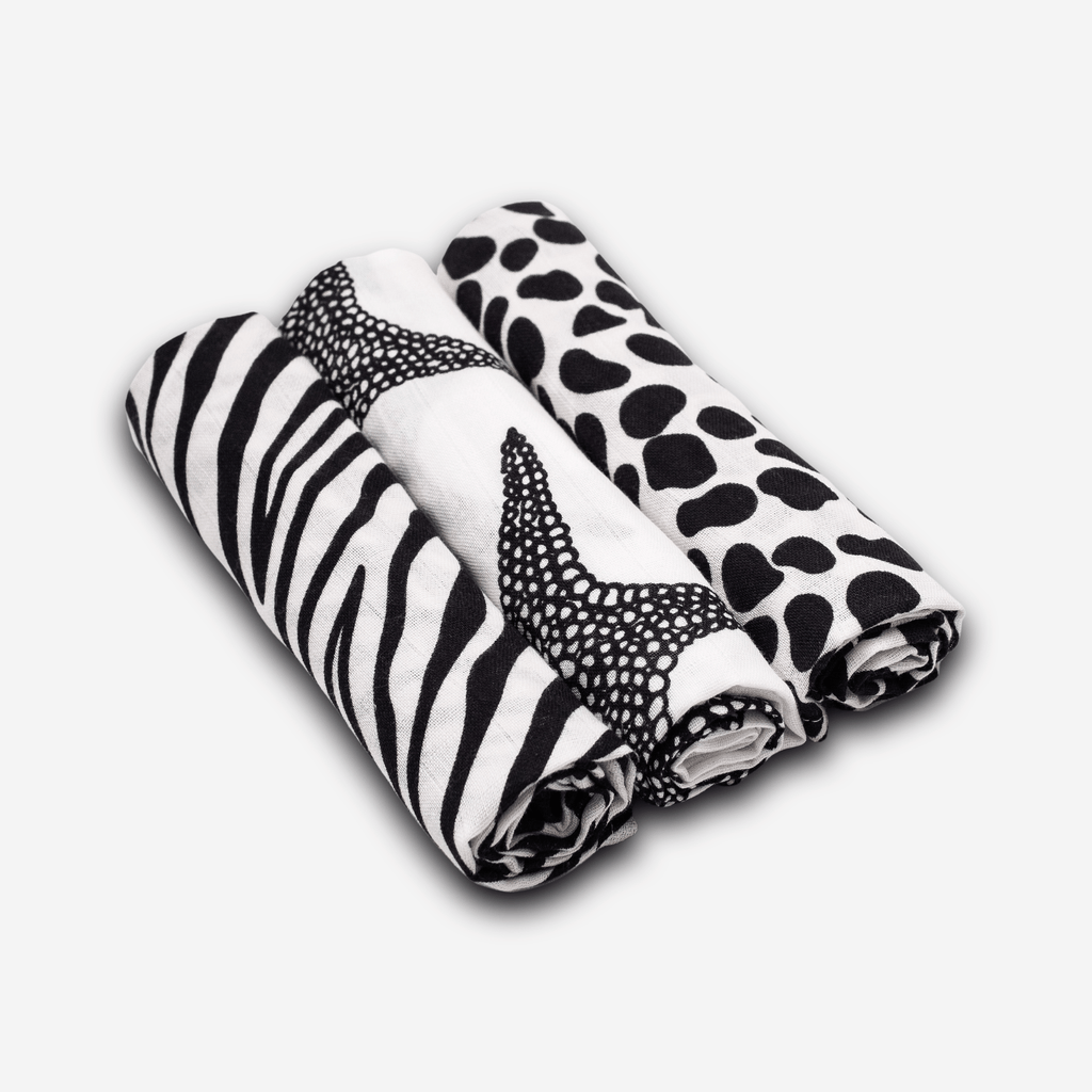 ETTA LOVES ANIMAL PRINT MUSLIN 3-PACK