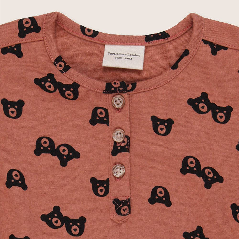 Turtledove London Two Bears Bubble Romper