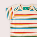 Little Green Radicals Vintage Rainbows Organic Baby Bodysuit 2 Pack