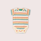 Little Green Radicals Vintage Rainbows Organic Baby Bodysuit 2 Pack