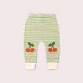 Little Green Radicals Cherry Knee Patch Striped Joggers