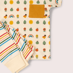 Little Green Radicals Vintage Rainbows Organic T Shirt & Jogger Playset