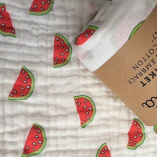 Mama Siesta Watermelon Muslin Swaddle Blanket