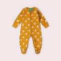 Little Green Radicals Summer Pears Zip Organic Babygrow