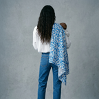 Solstice Stories Large Organic Cotton Muslin Swaddle Blanket | Coconut Grove