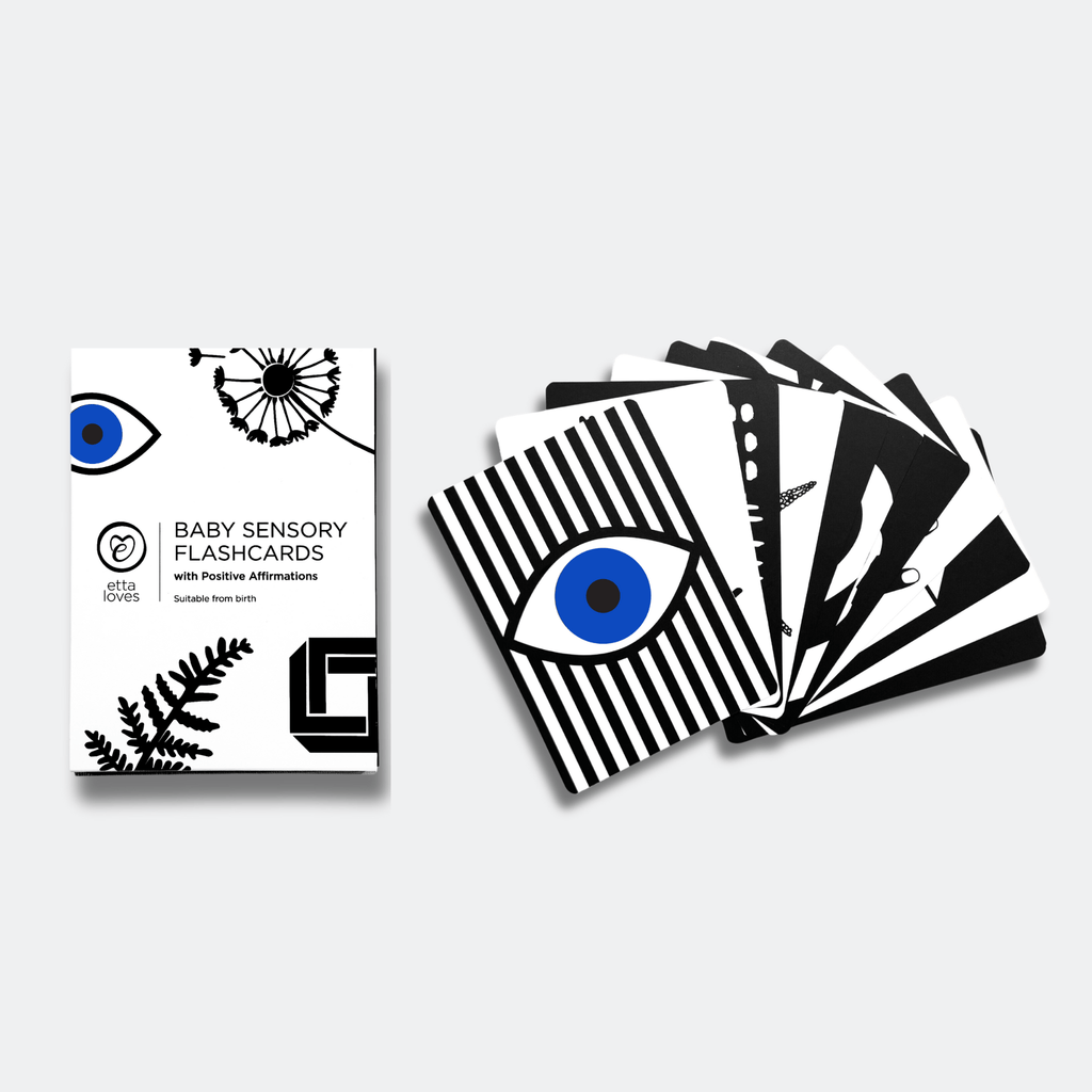 ETTA LOVES SENSORY FLASHCARDS WITH POSITIVE AFFIRMATIONS