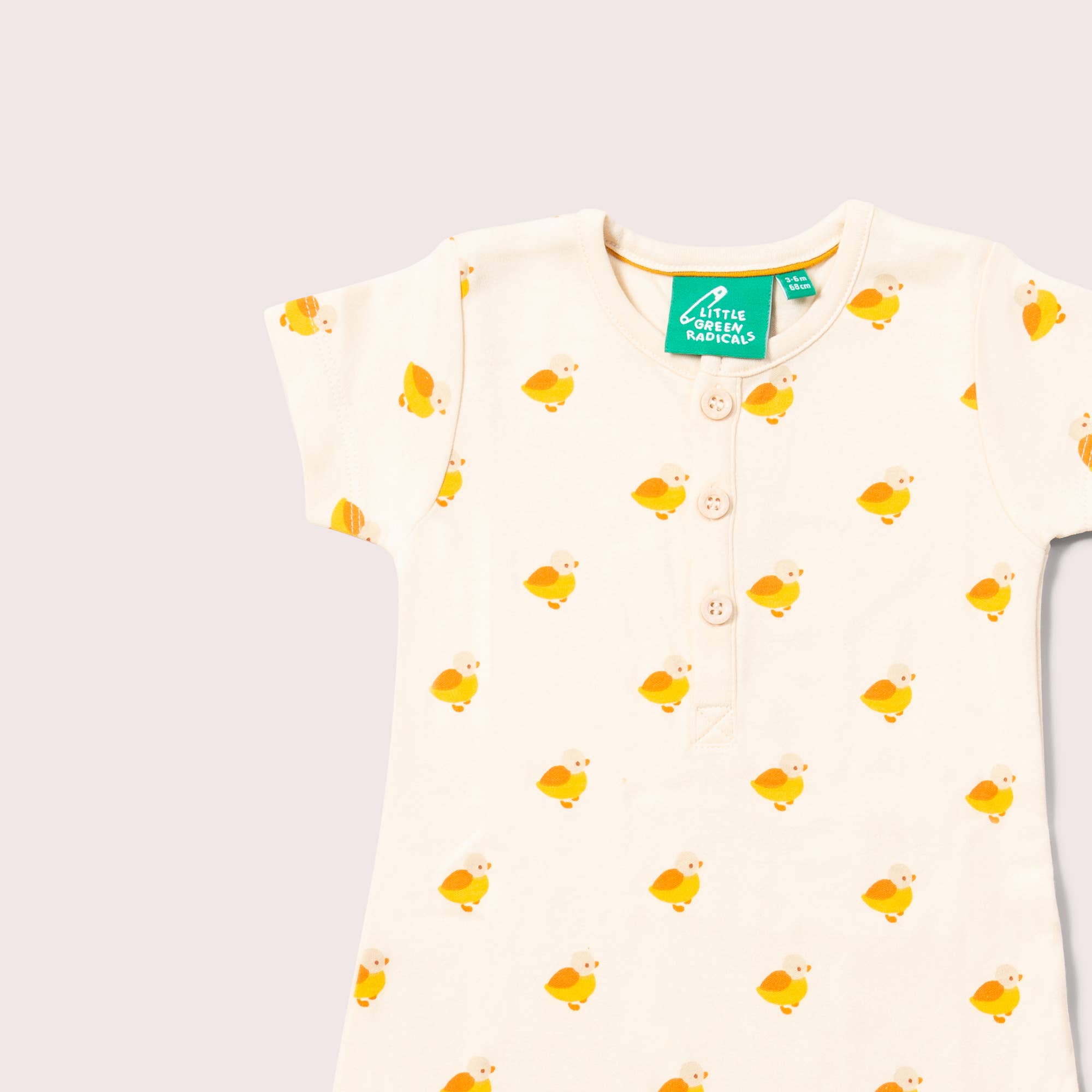 Little Green Radicals Little Ducks Organic Romper