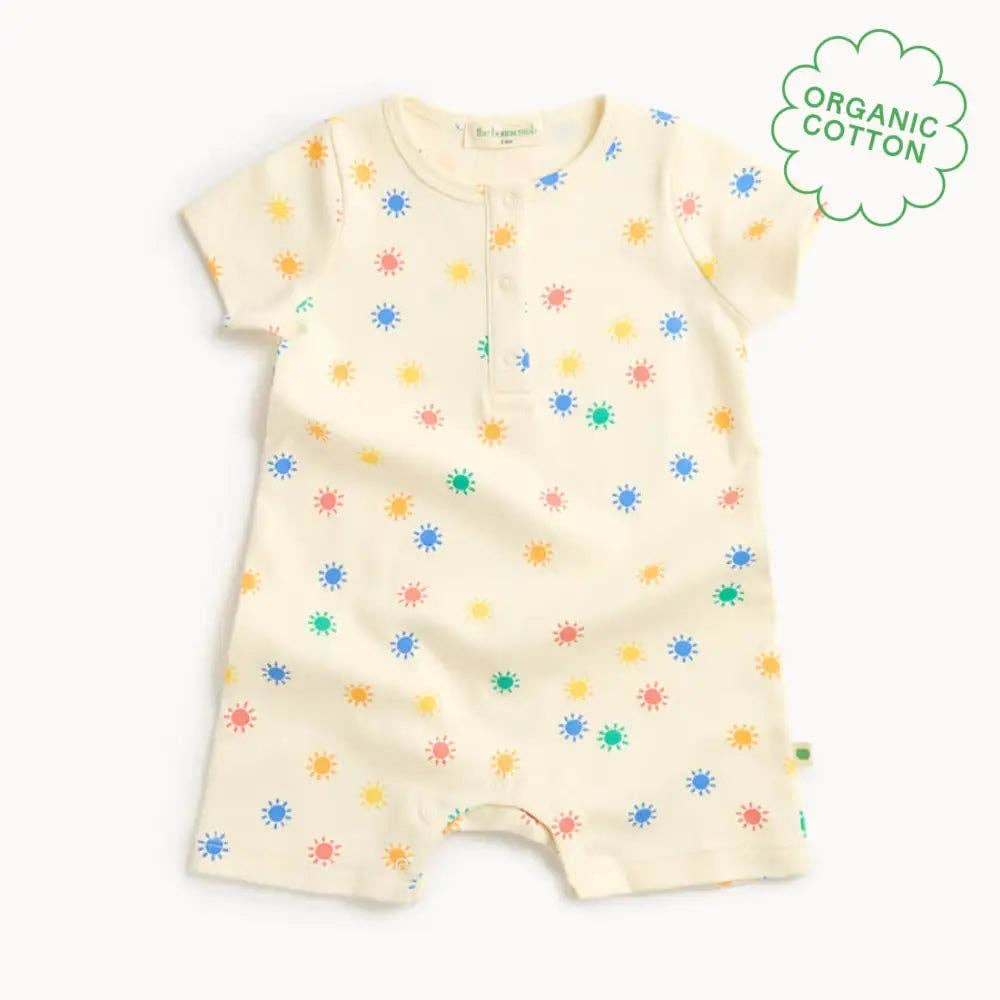 The Bonnie Mob - Dinky - Rainbow Sunshine Short Sleeve baby Playsuit
