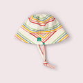 Little Green Radicals Cream Rainbow Reversible Sunhat