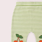 Little Green Radicals Cherry Knee Patch Striped Joggers