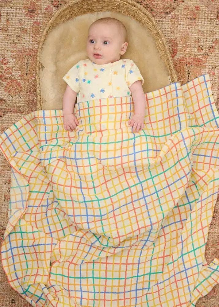 The Bonnie Mob - Dinky - Rainbow Sunshine Short Sleeve baby Playsuit