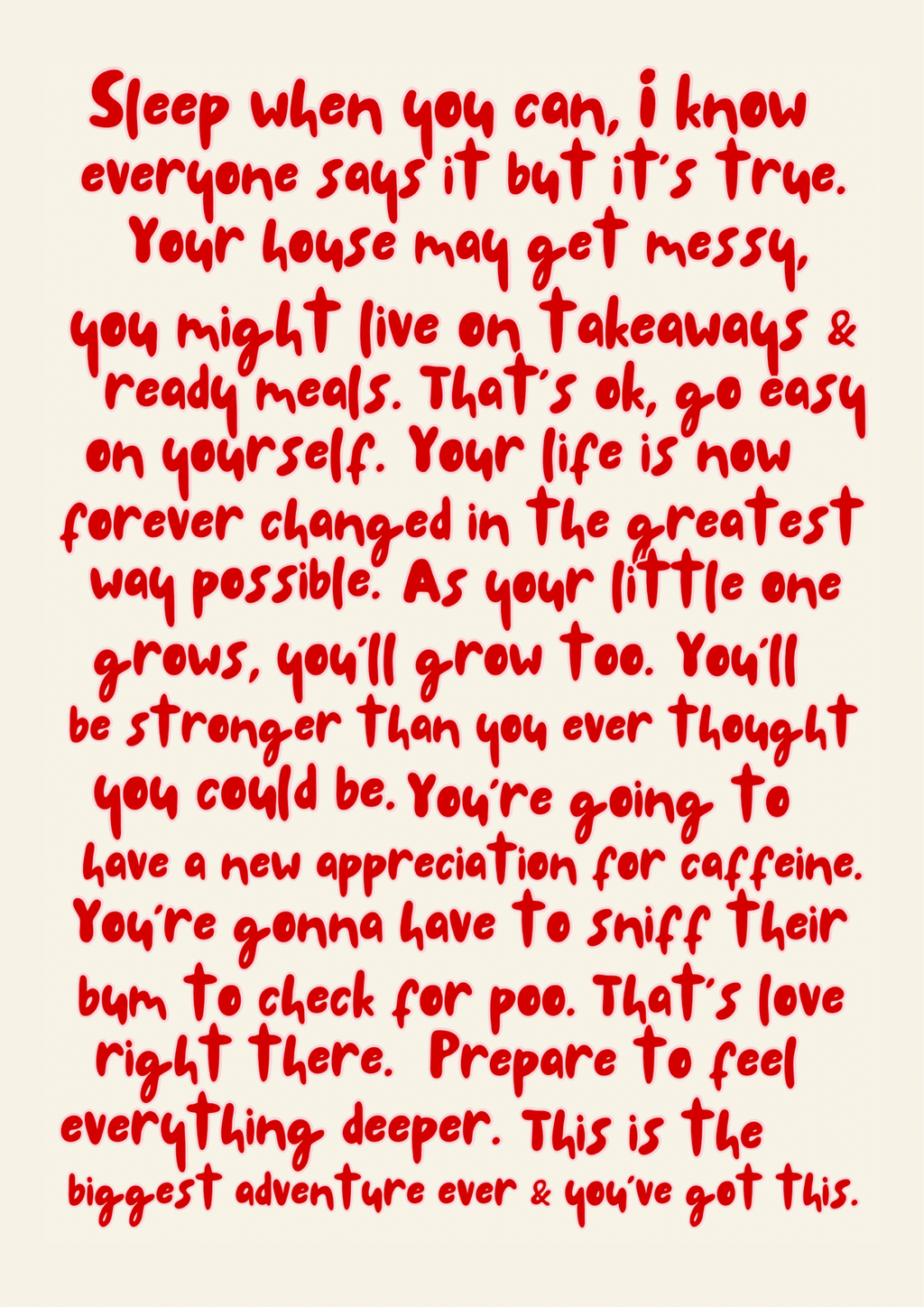 New Parents Advice Card