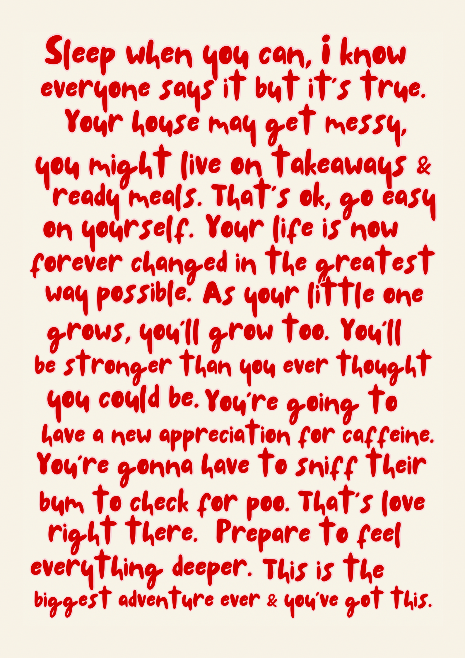 New Parents Advice Card