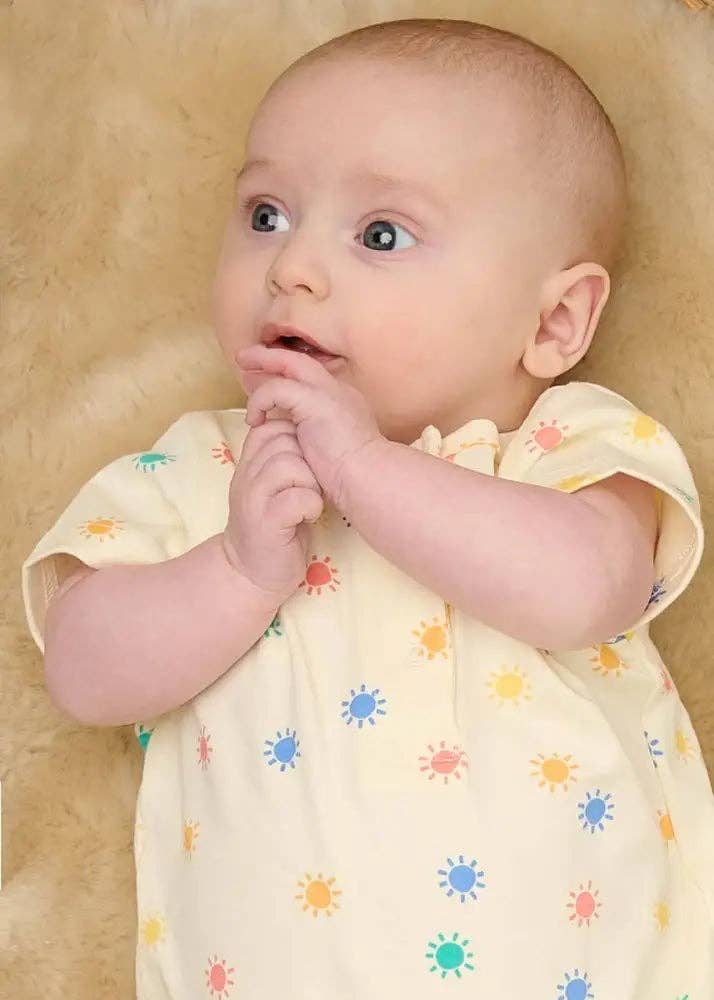 The Bonnie Mob - Dinky - Rainbow Sunshine Short Sleeve baby Playsuit
