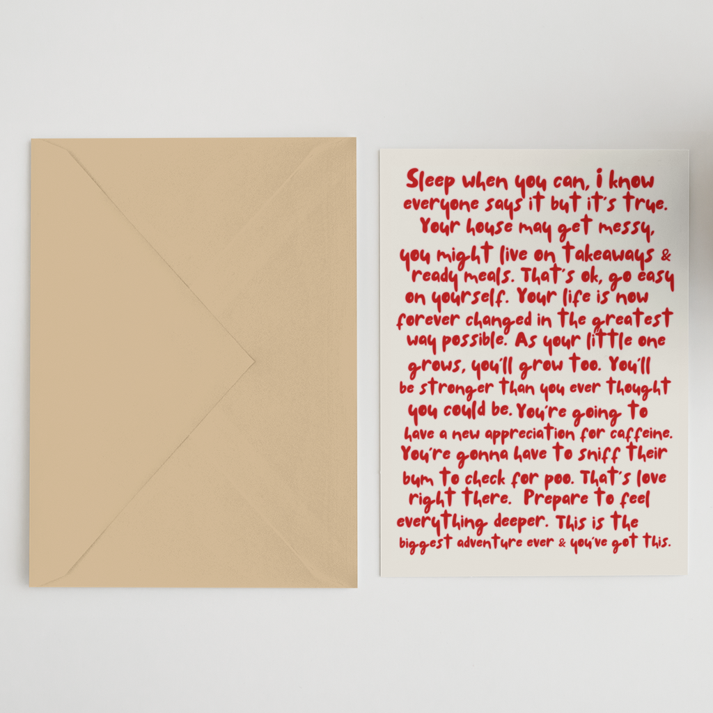 New Parents Advice Card