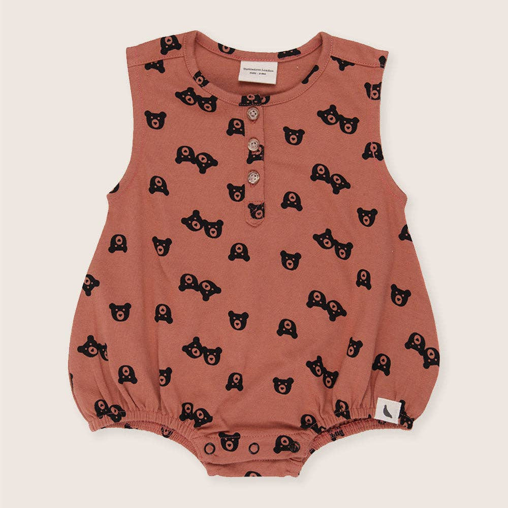 Turtledove London Two Bears Bubble Romper