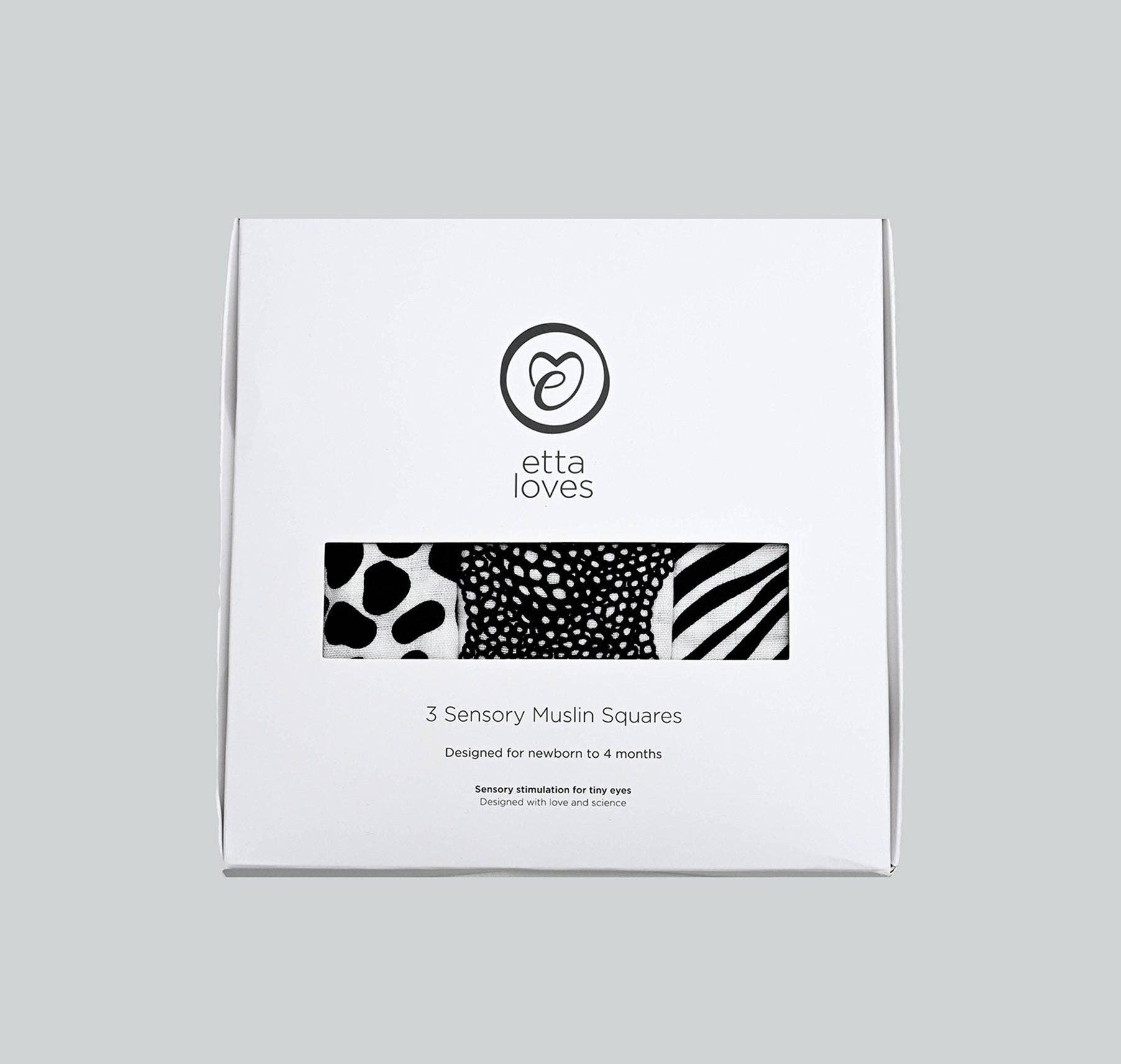 ETTA LOVES ANIMAL PRINT MUSLIN 3-PACK