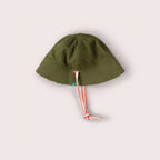 Little Green Radicals Cream Rainbow Reversible Sunhat