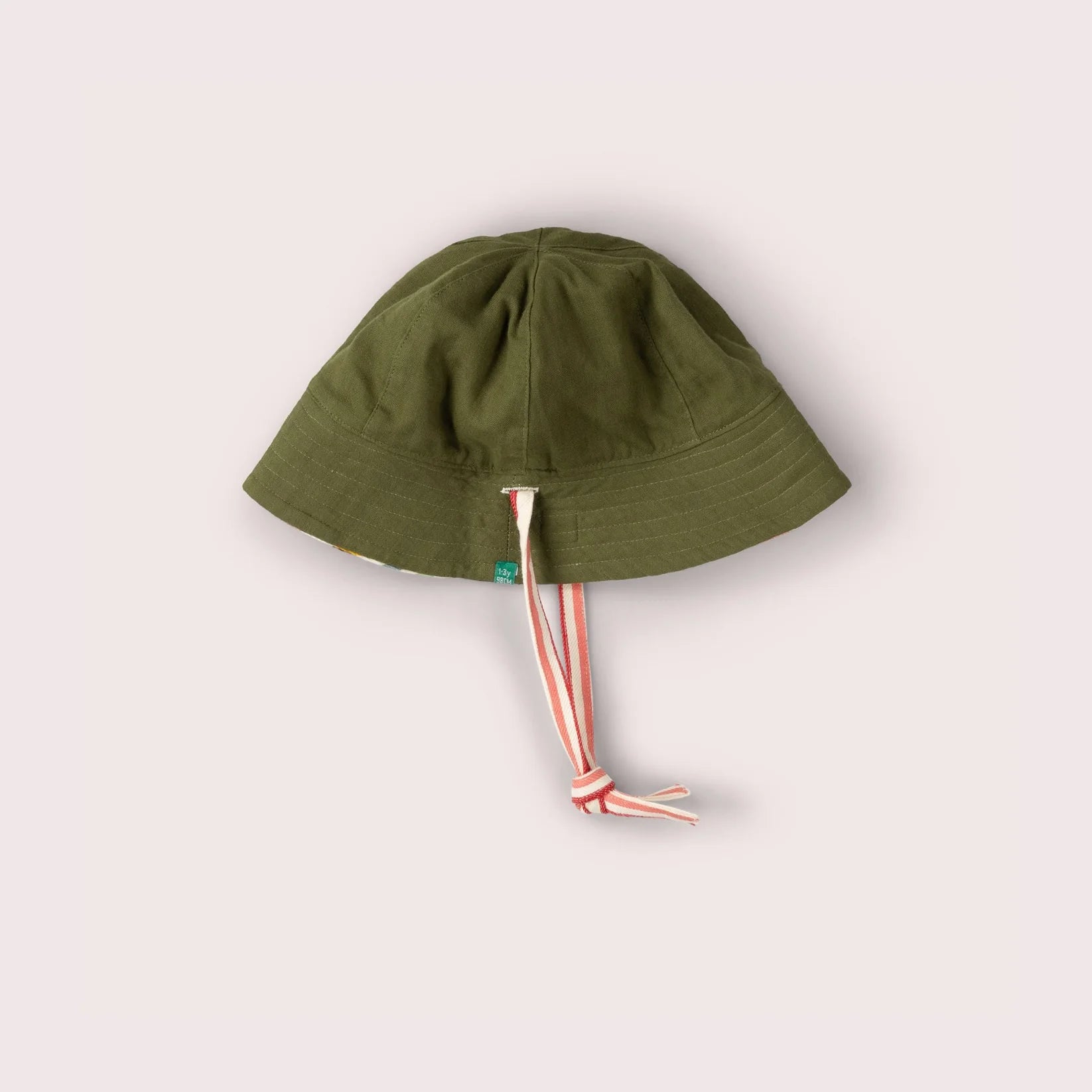 Little Green Radicals Cream Rainbow Reversible Sunhat