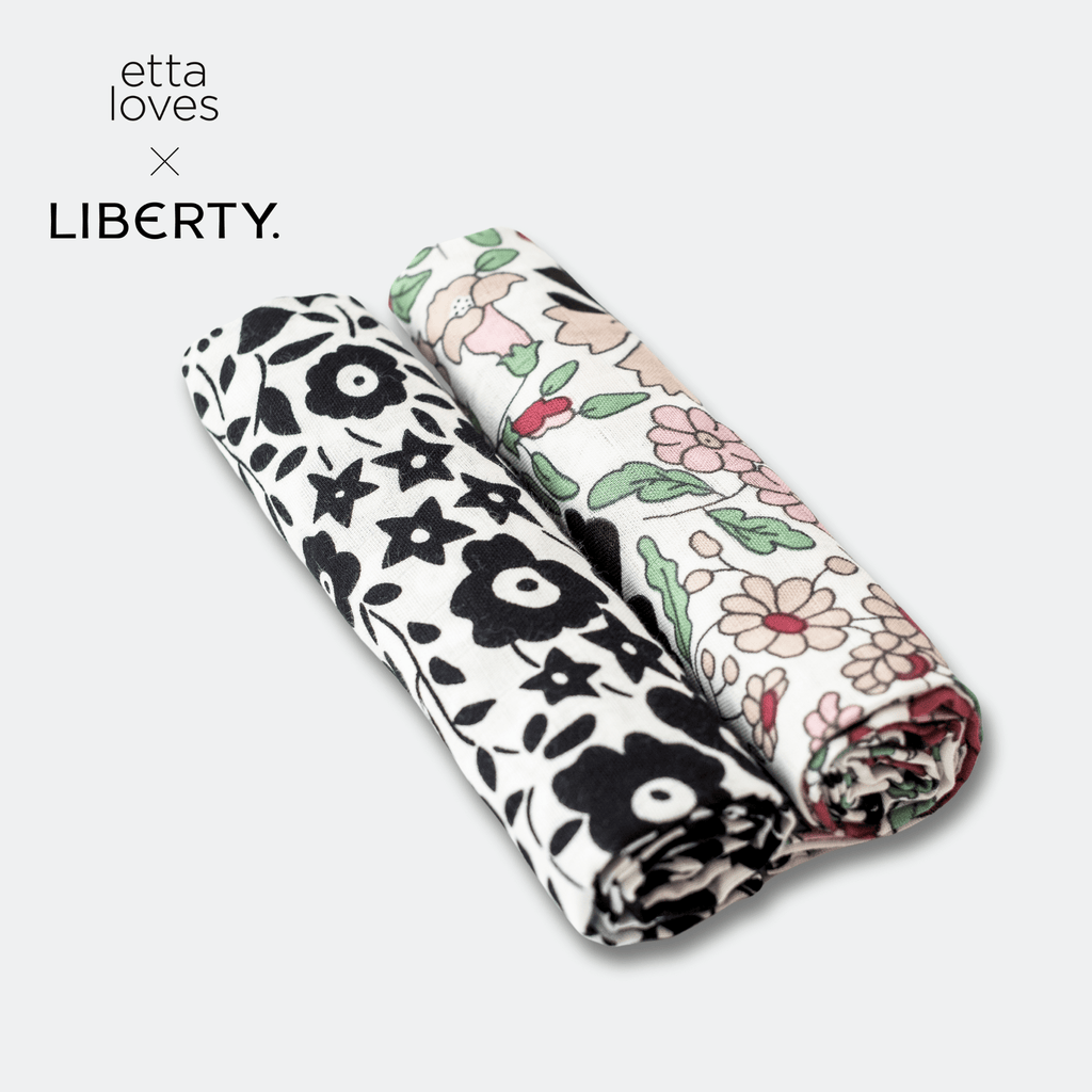 ETTA LOVES x LIBERTY – Sensory Muslin 2-Pack