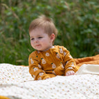 Little Green Radicals Summer Pears Zip Organic Babygrow