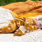 Little Green Radicals Summer Pears Zip Organic Babygrow